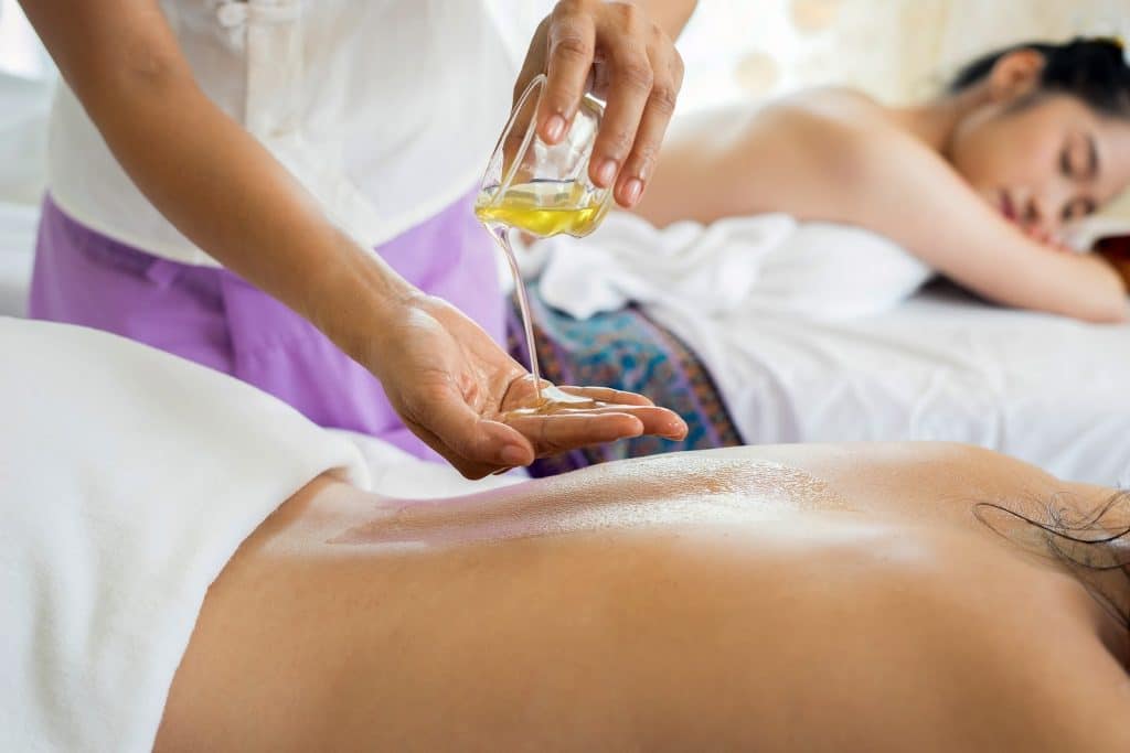 image massage relaxant avec de l’huile