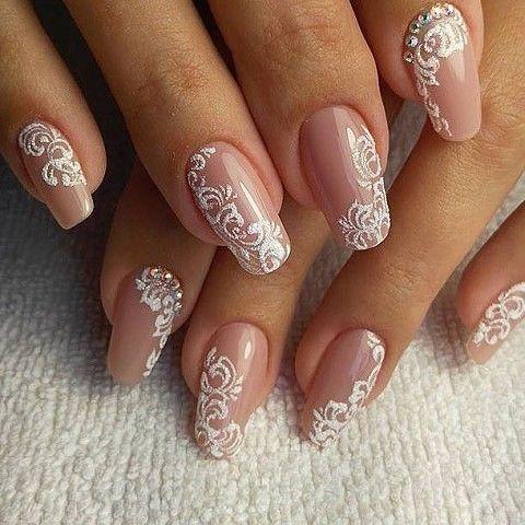 32 most beautiful bridal Wedding nails' design ideas for your big day -  Elegantweddinginvites.com Blog