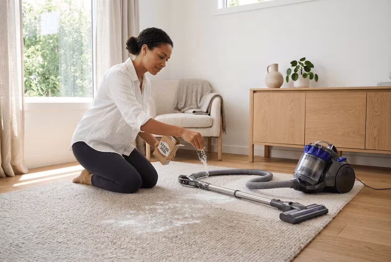 astuce nettoyage tapis bicarbonate de soude