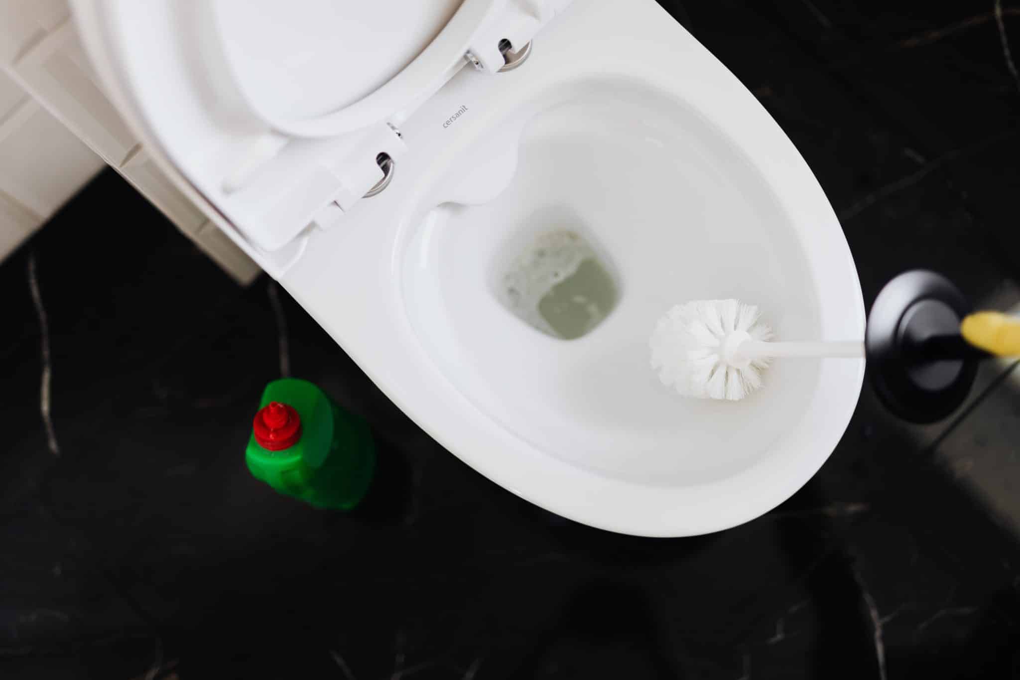 Se débarrasser facilement des tâches marrons au fond des toilettes