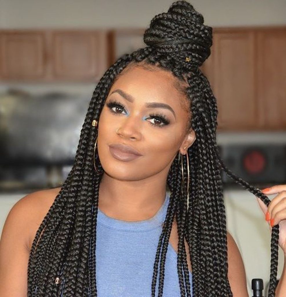 box braids cheveux crepus