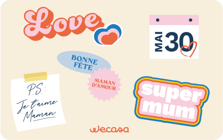 cadeau pour la fête des mères, ruban fuchsia