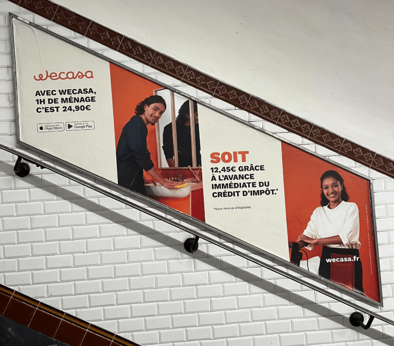 Publicité métro wecasa
