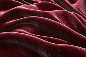 Sièges en velours rouge