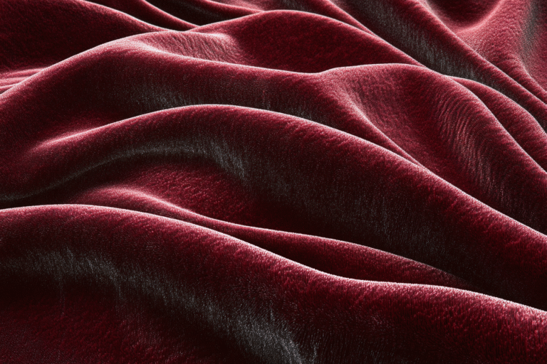 Sièges en velours rouge