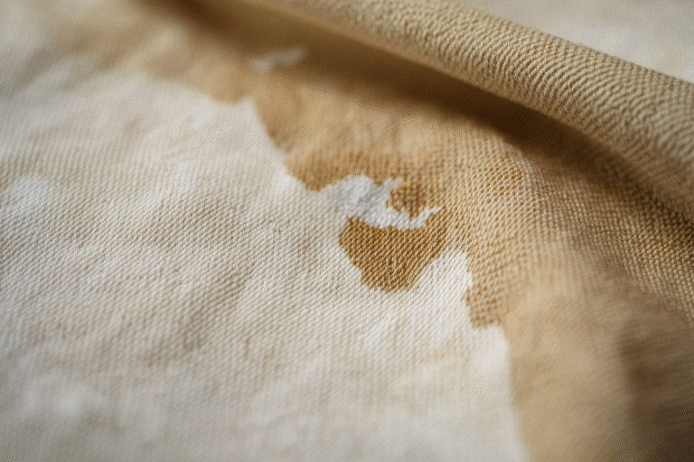 Une aide ménagère tient un flacon pulvérisateur d'eau de javel