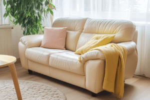 Entretien canapé cuir blanc