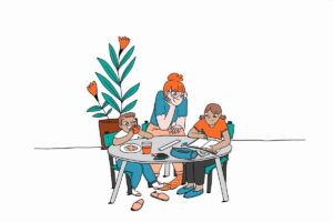 garde d'enfants confinement