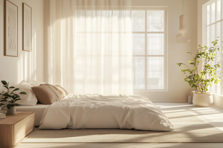 Une chambre propre et rangée