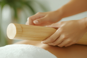 bienfaits du massage aux bambous
