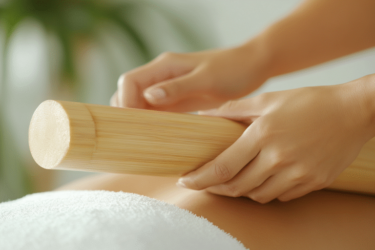 bienfaits du massage aux bambous