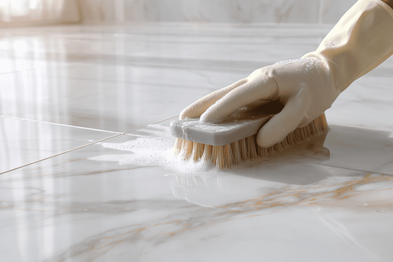 comment nettoyer un sol en marbre