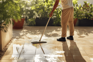 Nettoyer terrasse carrelage