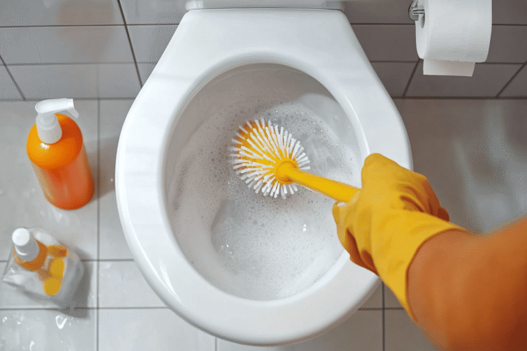 nettoyer fond toilettes