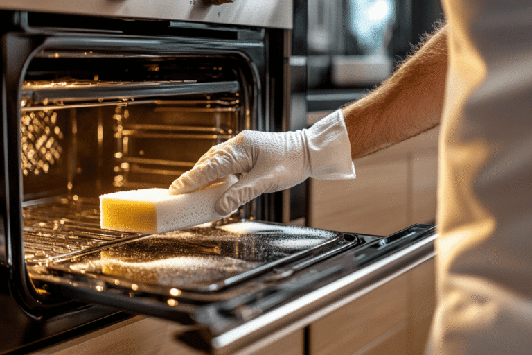 nettoyer un four très sale
