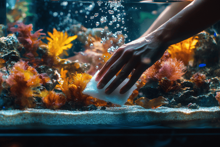 nettoyer vitre aquarium