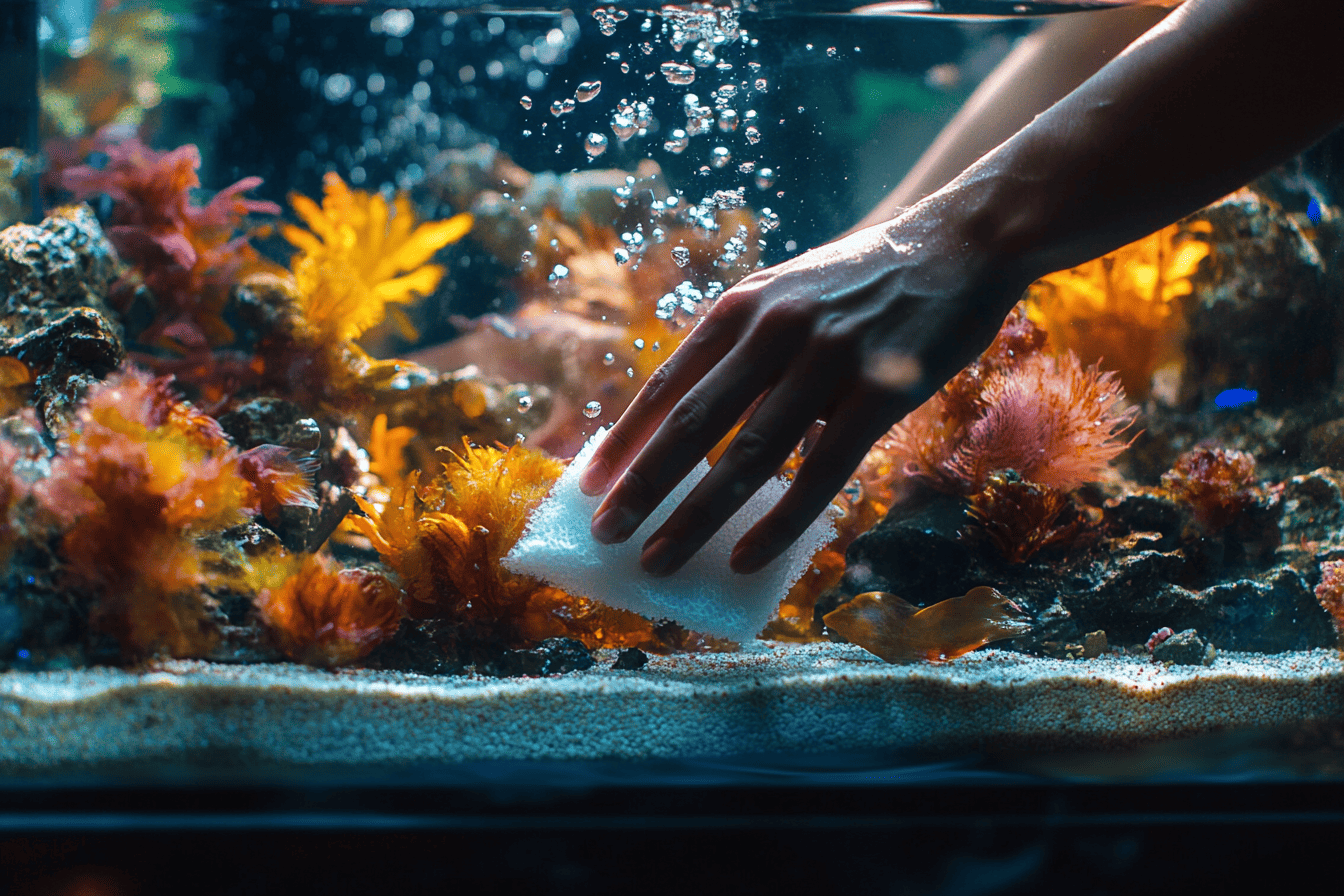 nettoyer vitre aquarium