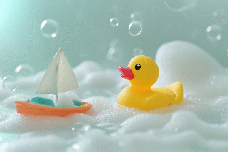 nettoyage jouets de bains