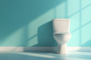 chasse d'eau tirée dans toilettes