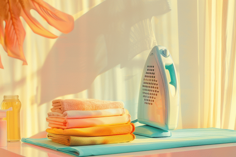 repassage de vêtements à la vapeur