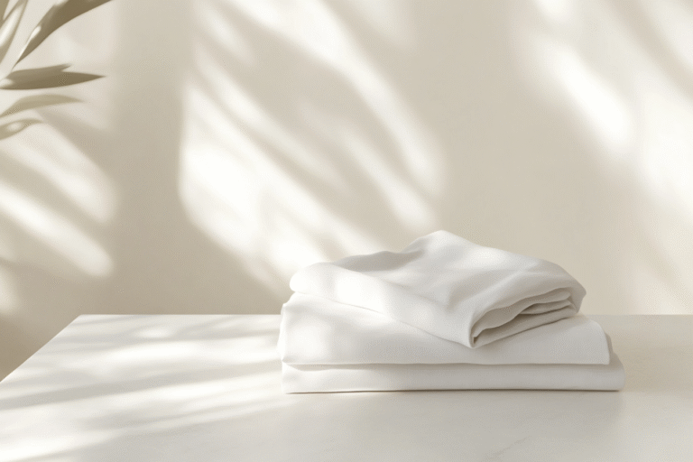 Deux t-shirts avec des taches sous les bras, un t-shirt blanc avec une tache jaune, et un t-shirt noir avec une tache blanche