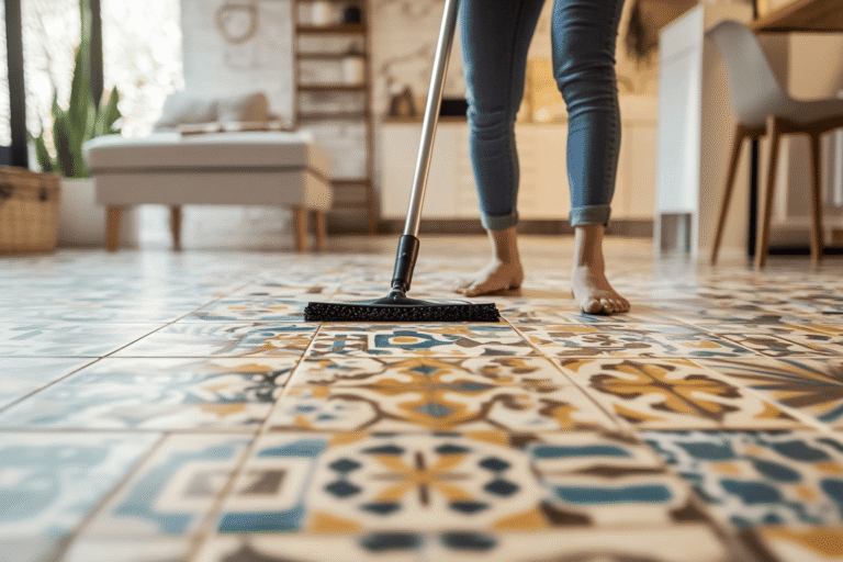 nettoyer carreaux de ciment