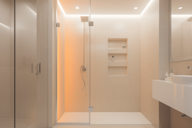 Visuel d'une douche nettoyer