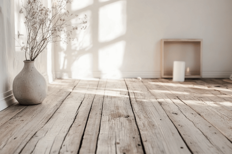 Parquet ancien d'une maison