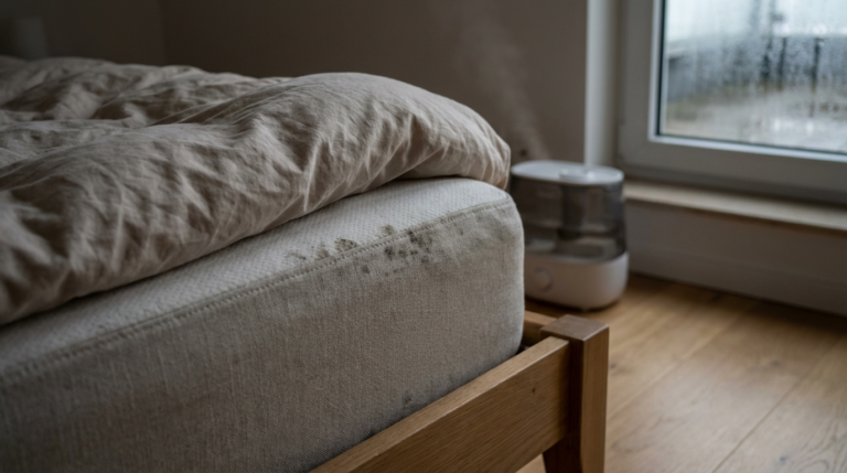 Nettoyage des moisissures sur un matelas