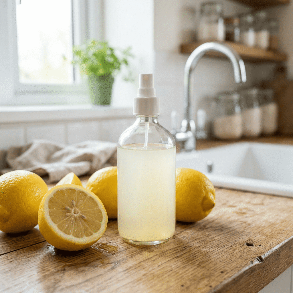 Nettoyage avec citron et vinaigre