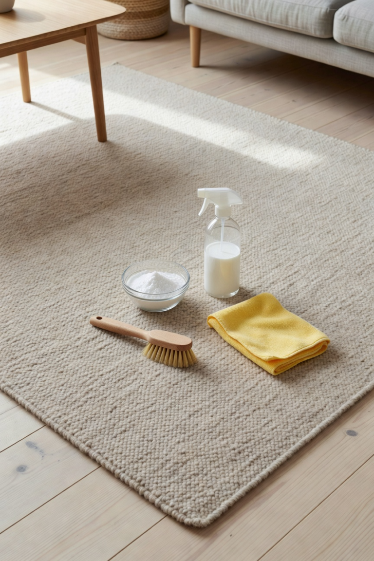 Nettoyer tapis blanc